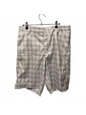 RBX x-Dri white plaid performance shorts, men’s size 34, EUC